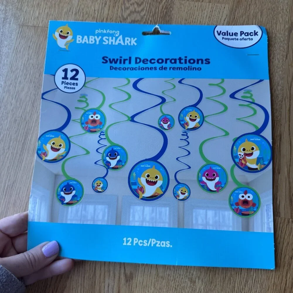 Baby Shark Birthday Party Supplies Lot
